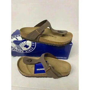 -400 NEW! Birkenstock Gizeh, Mocca, Regular Fit Sandals, EU-37 US-6 Womens
